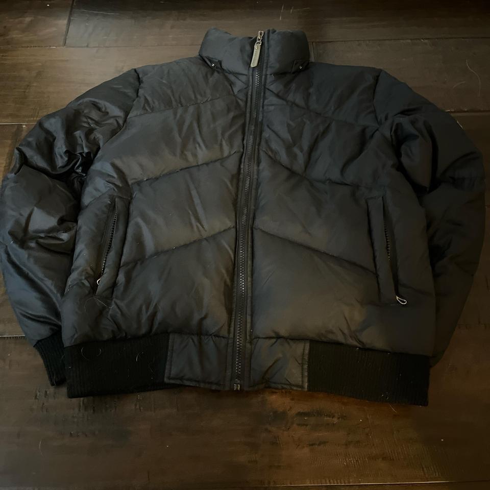 Steve Madden Black Cropped Puffer