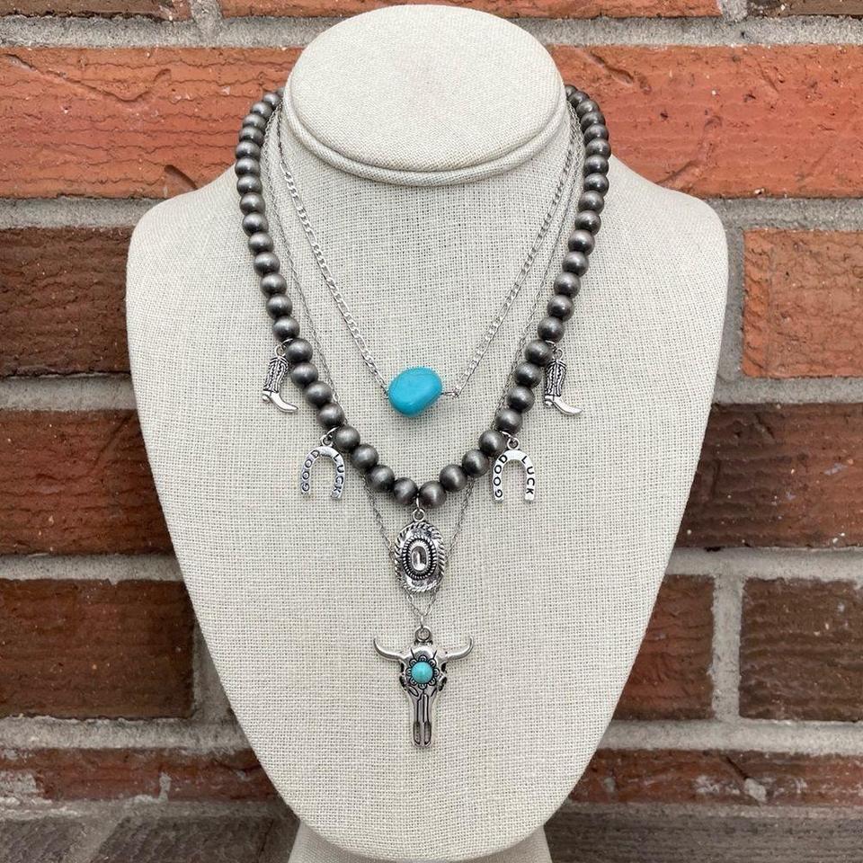 Navajo Style Pearl Western Charm 6