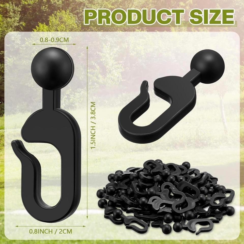100 Pcs Plastic Hooks For 1497 3