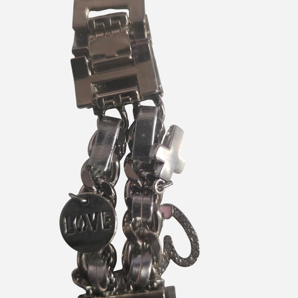 Silver Chain Link Watch Banf Ea37 3