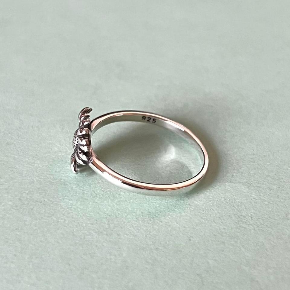 S925 Sterling Silver Sunflower Ring 3