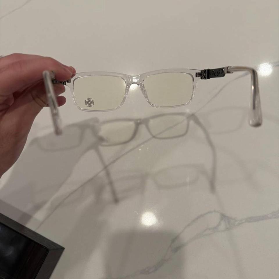 Chrome Hearts Glasses Whiteclear Worn 3