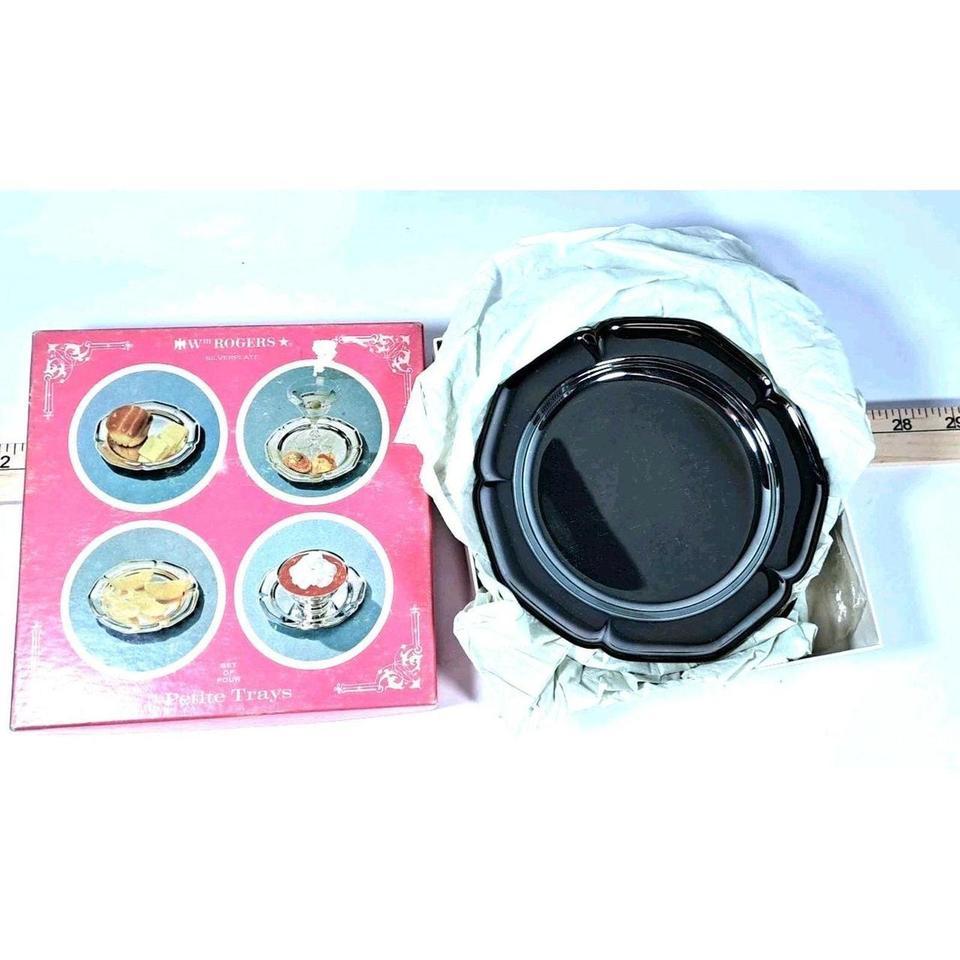 Wm Rogers Silverplate Petite Trays 9159