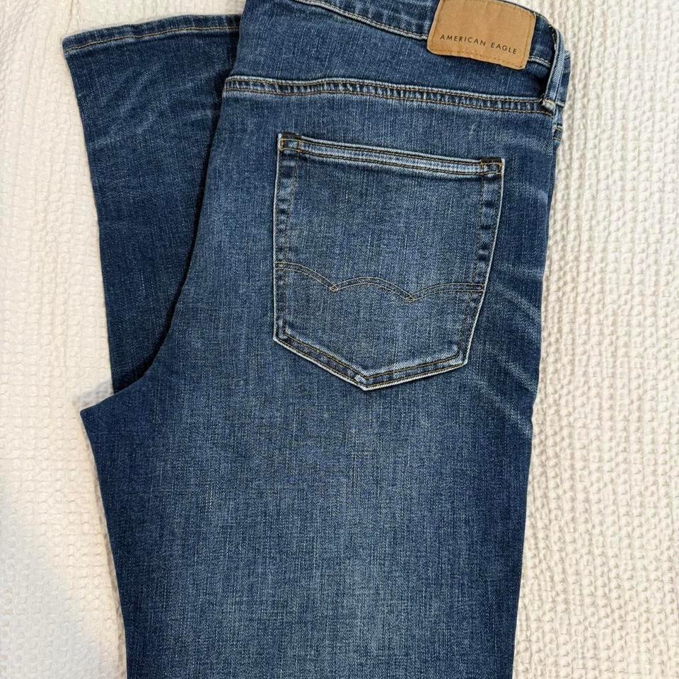 American Eagle Blue Straight Leg 7fad 4