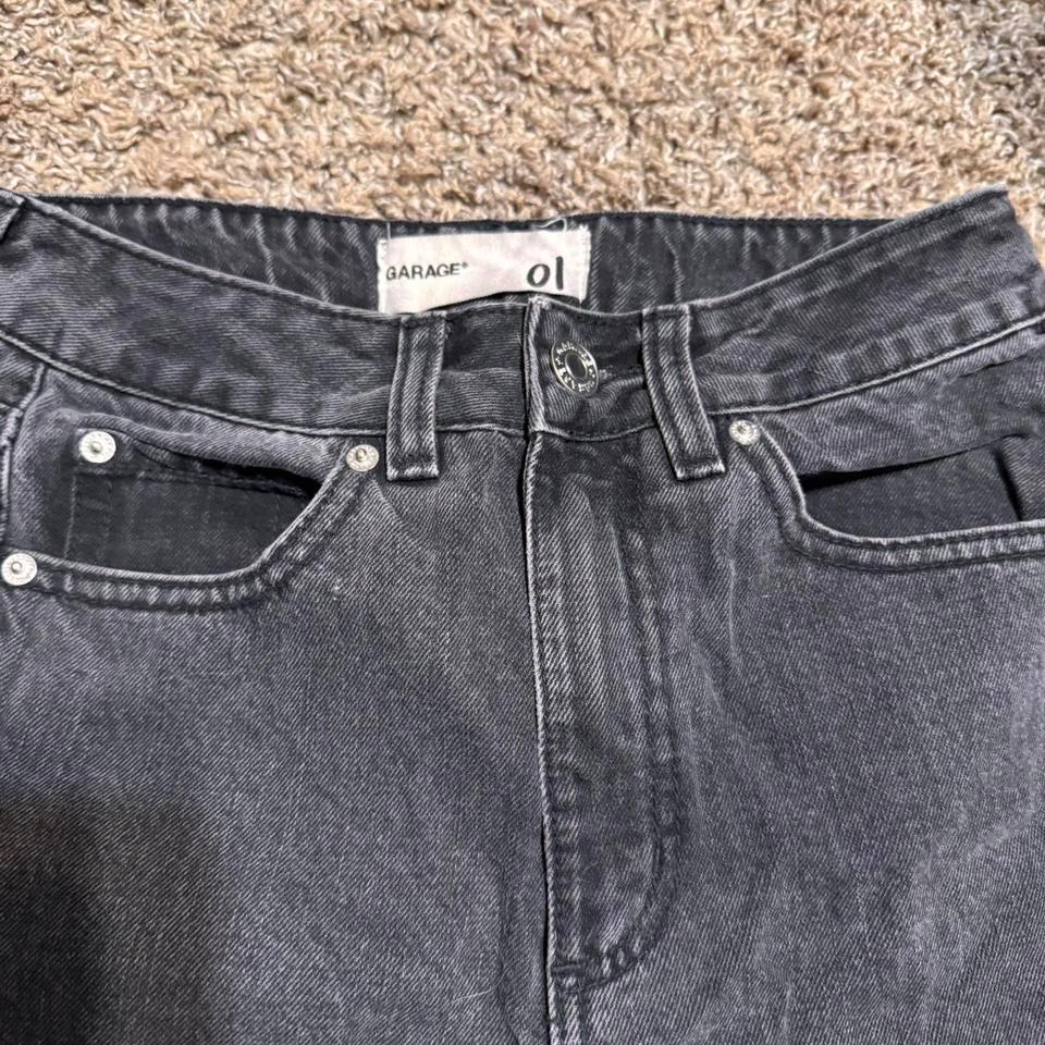 Garage High Waisted Black Mom Jeans