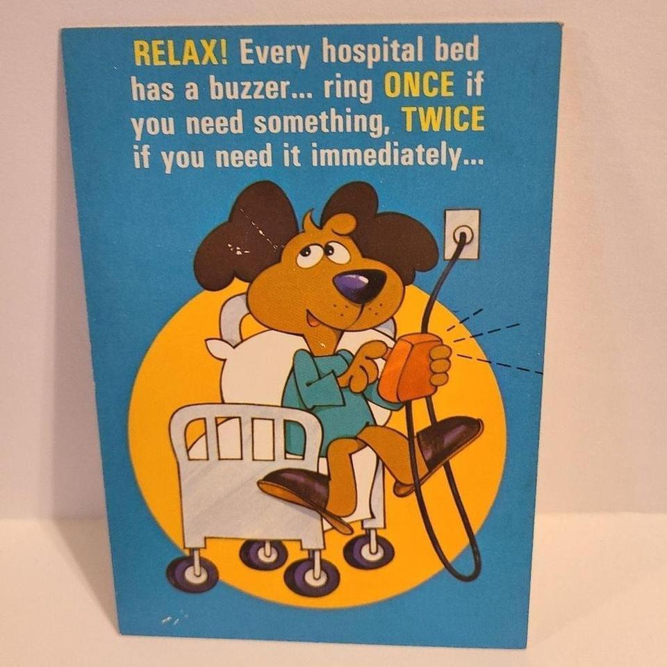 Greetings Vintage Blue Yellow White 4ebd