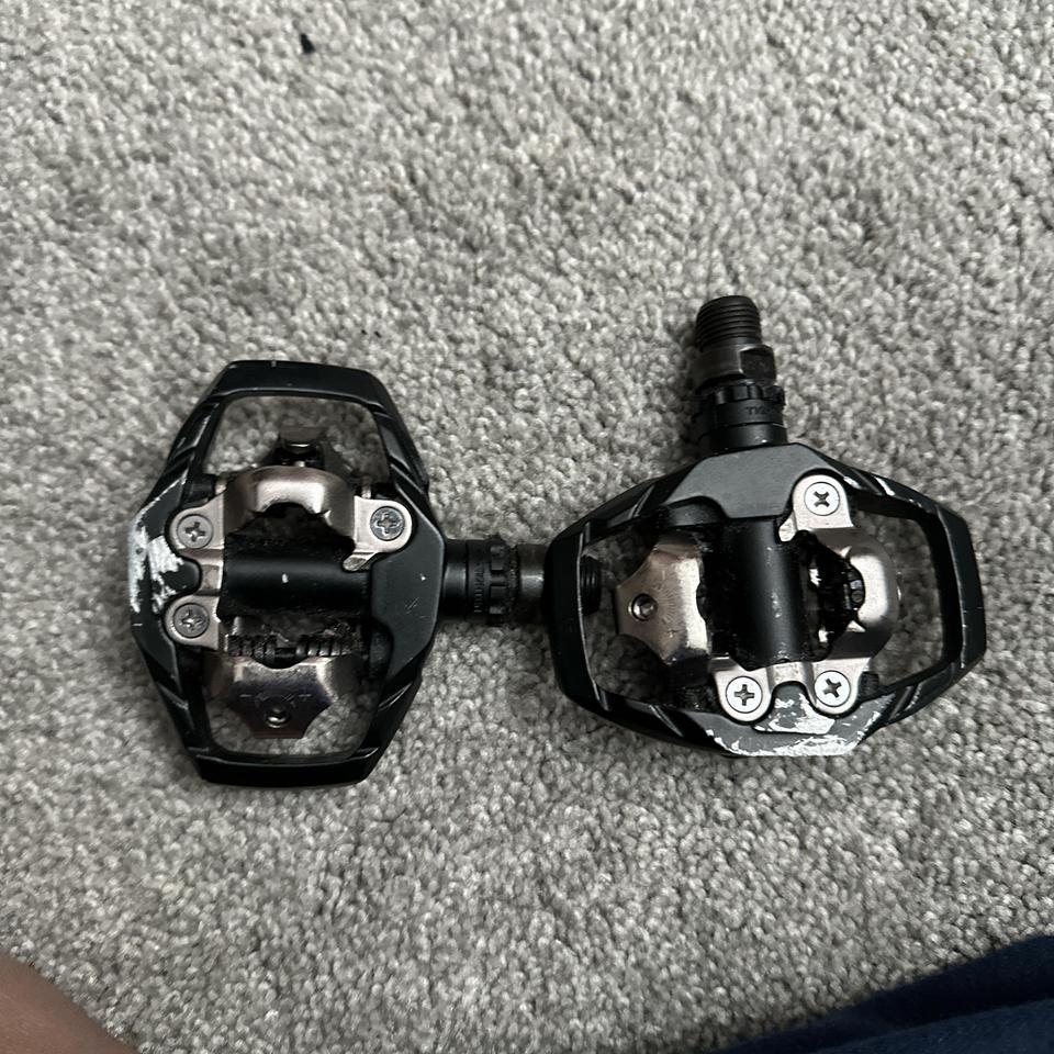 Black Shimano Spd Pedals Cycling
