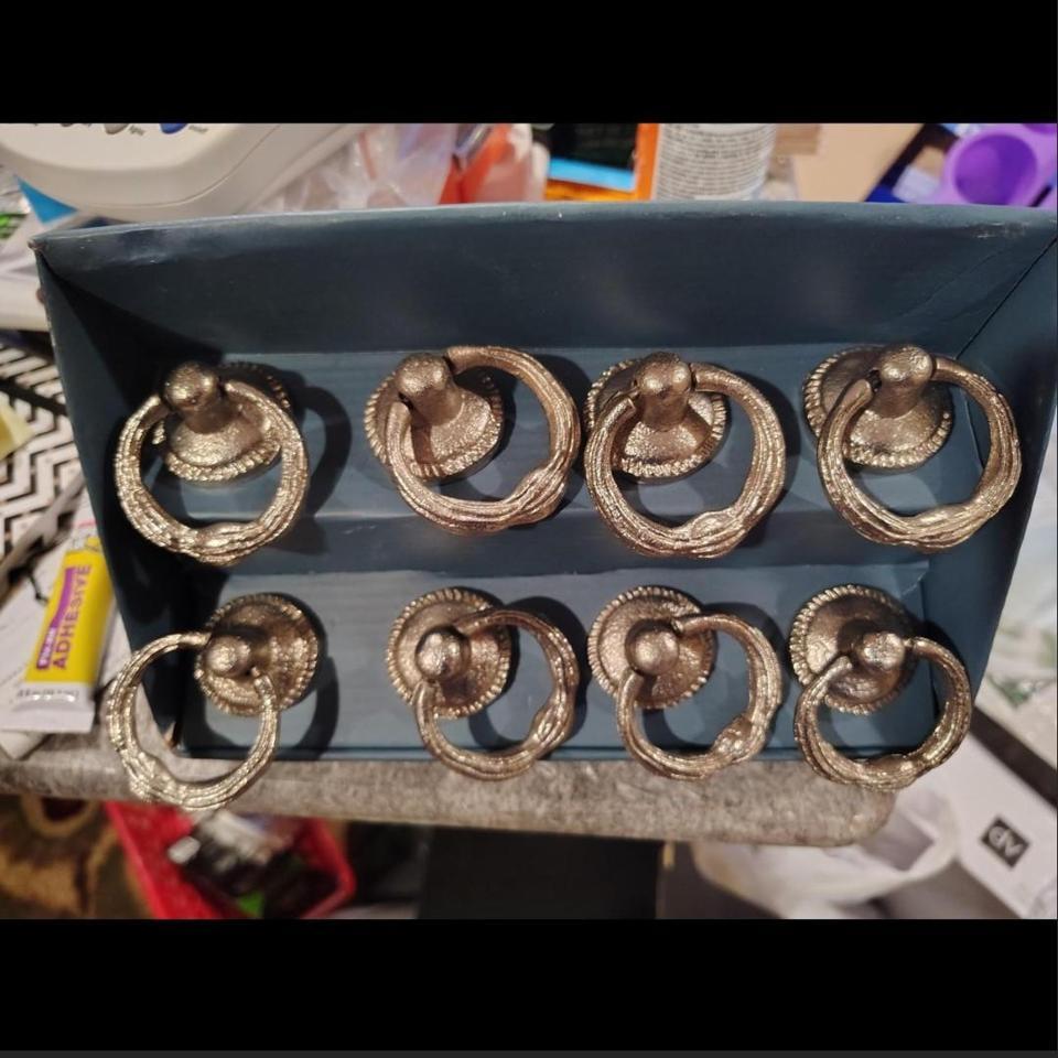 Set Of 8 Silver Drawer C30e