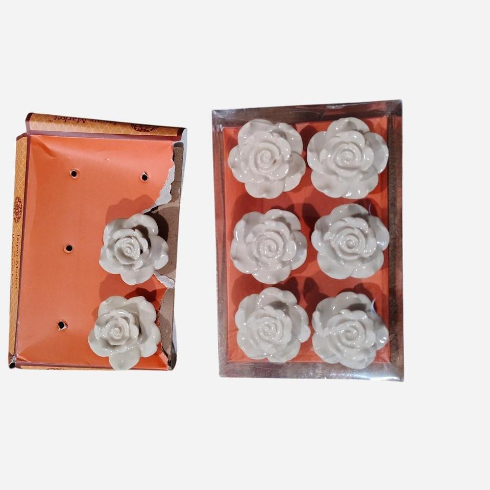 Jaipur Market White Ceramic Rose