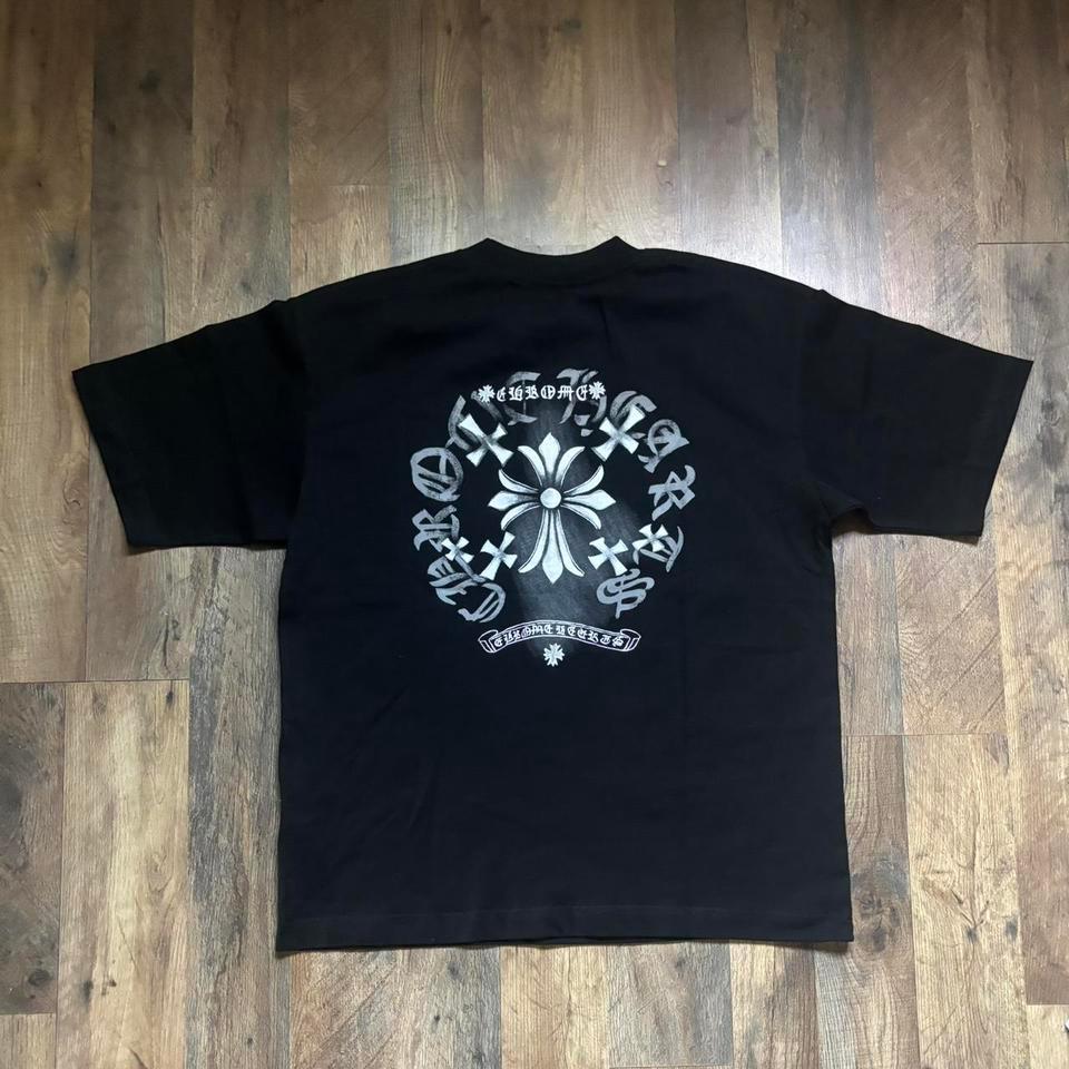 Black Chrome Heart Shirt Sz Cbce