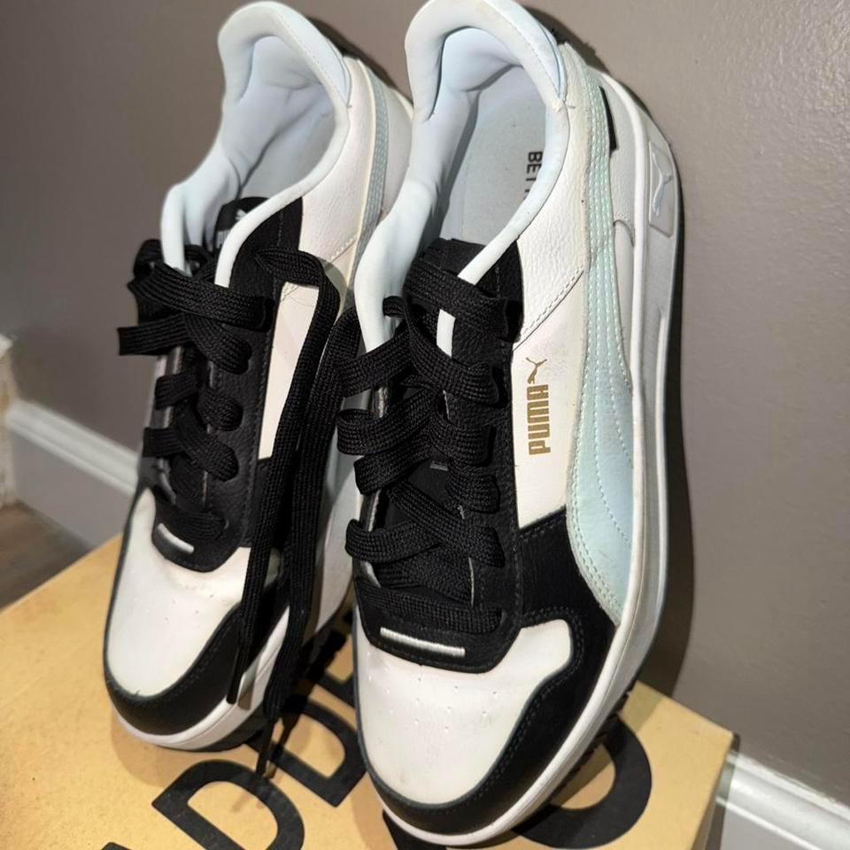 Puma Black And White Trainers 1b72