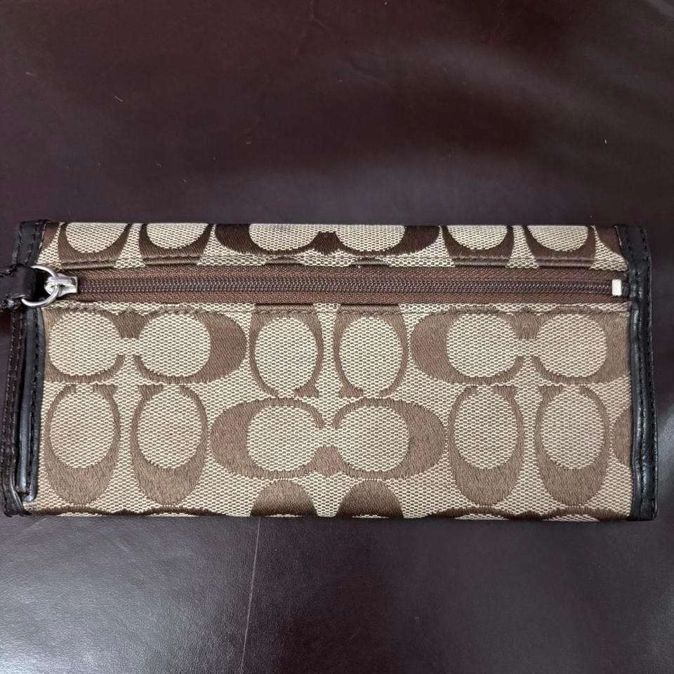 Coach Brown Monogram Fold Over 190c 2