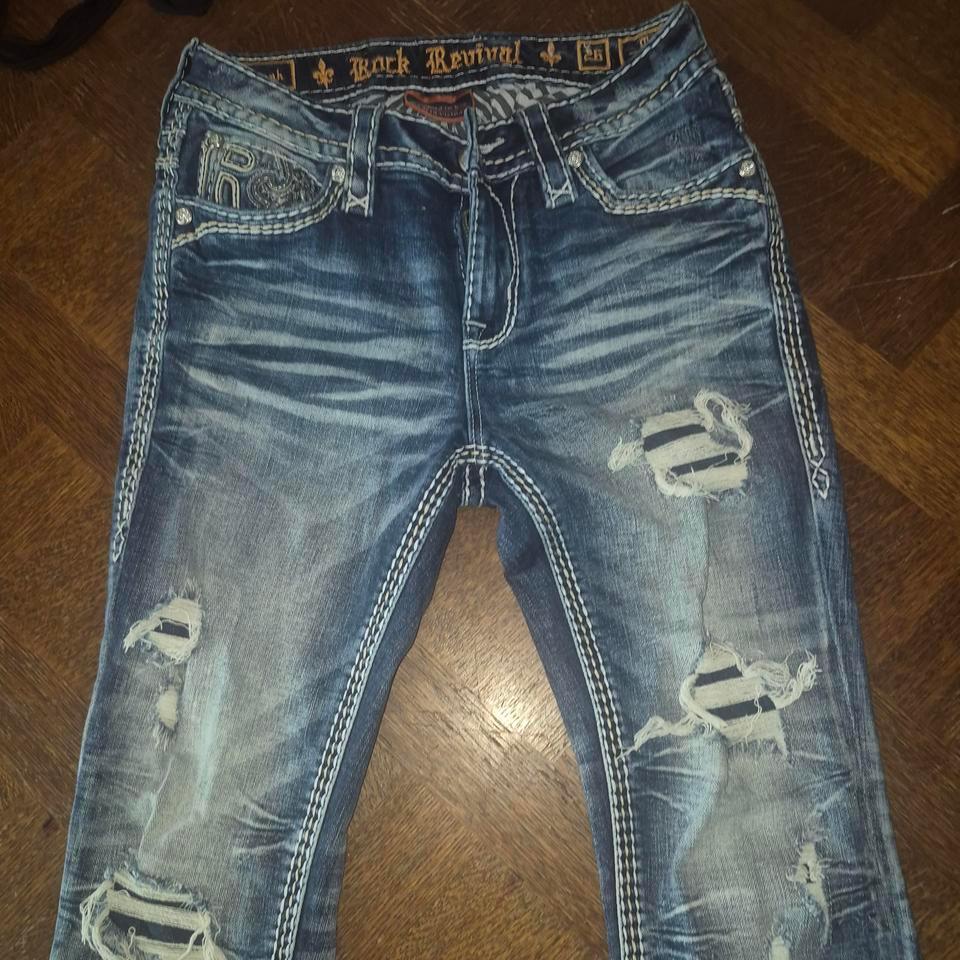 Rock Revival Blue Jeans With 9055 2
