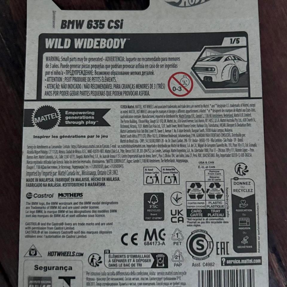 Hot Wheels Bmw 635 Csi 3463 2