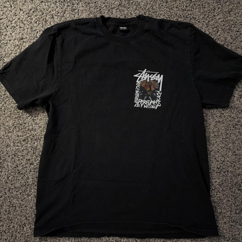 Stussy Black Graphic Tee Skater E055