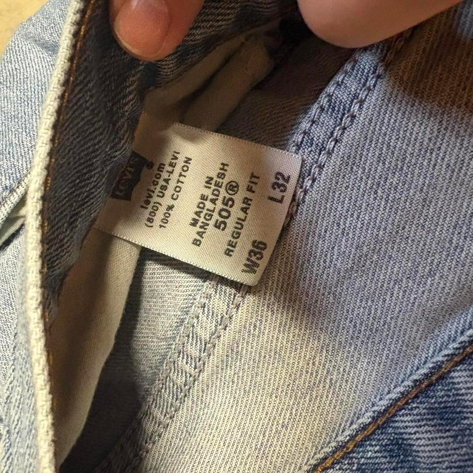 Blue Faded Levi 505 Baggy E409 5