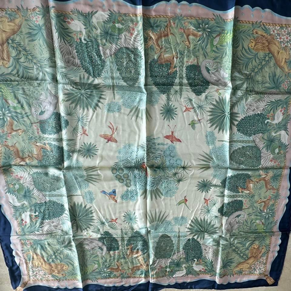 100 Silk Square Scarf D816 3