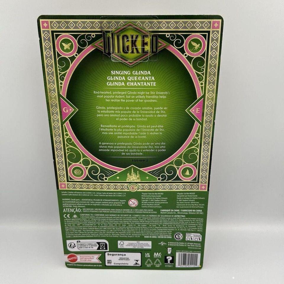 Collectible Mattel Wicked Movie Singing 0cac 3