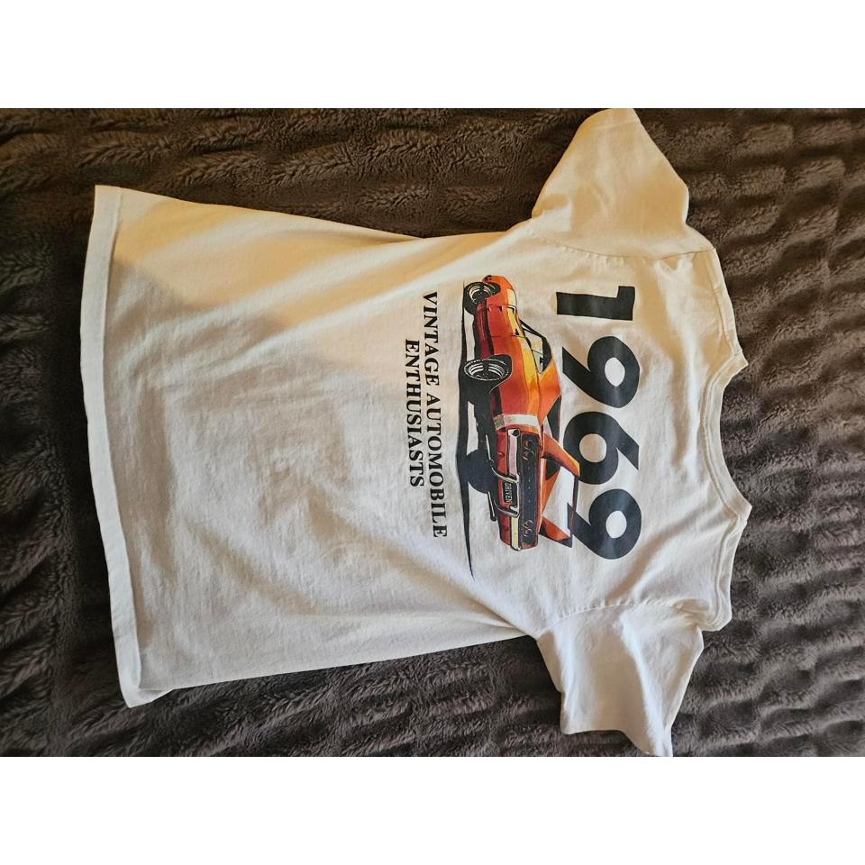 White Vintage 1969 Car Tee