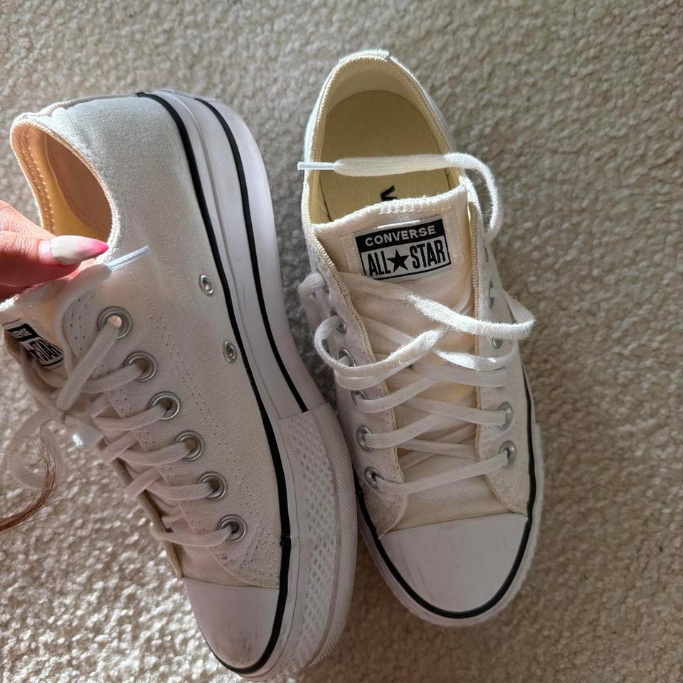 White Converse Low Platformsneakers Converse 9cf6