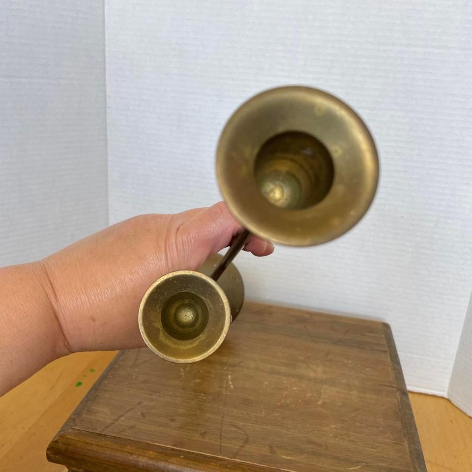 Brass Candlestick Holder With Two 6463 7