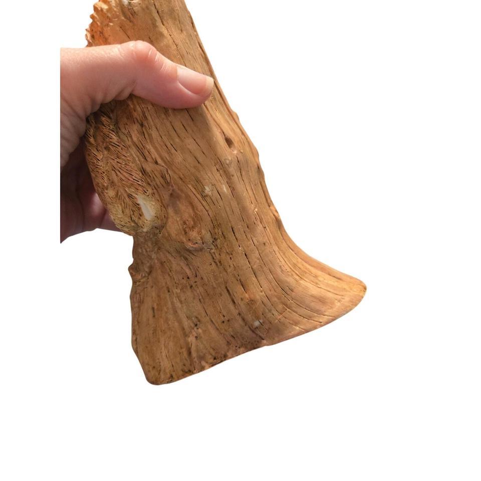 Vintage Rustic Faux Wood Carved 94aa 7