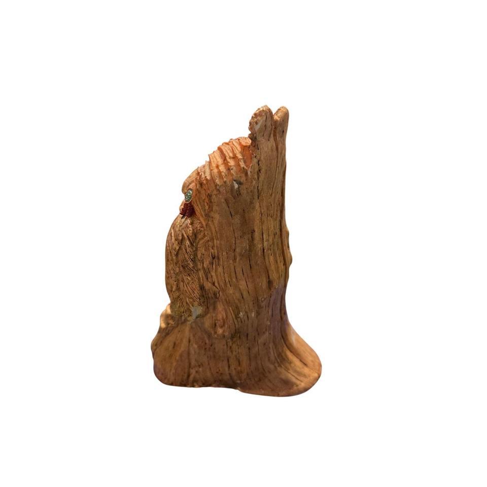 Vintage Rustic Faux Wood Carved 94aa 6