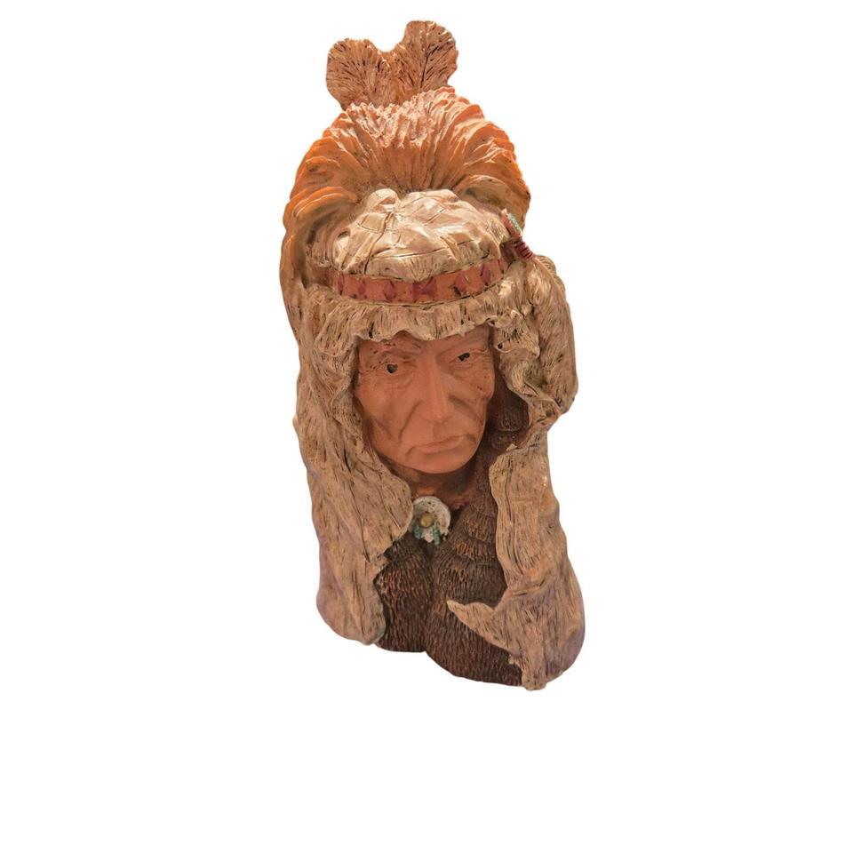 Vintage Rustic Faux Wood Carved 94aa 2
