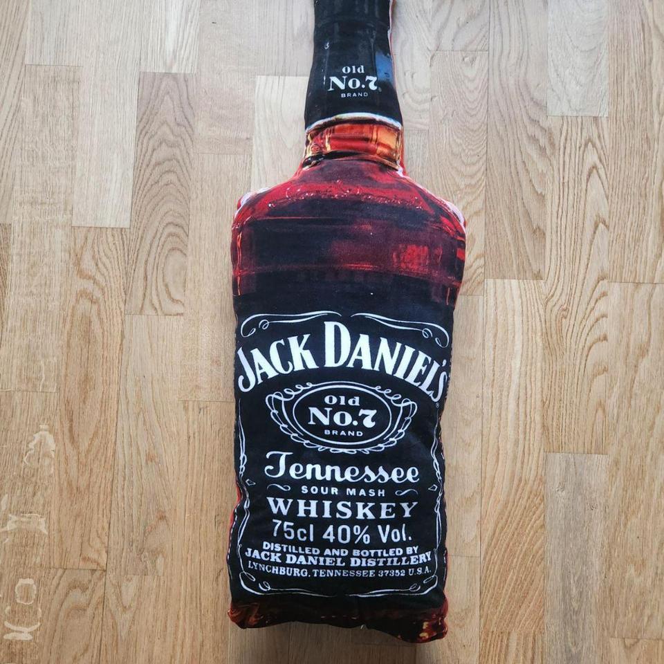 Jack Daniels Whiskey Bottle Shaped Pillow 3
