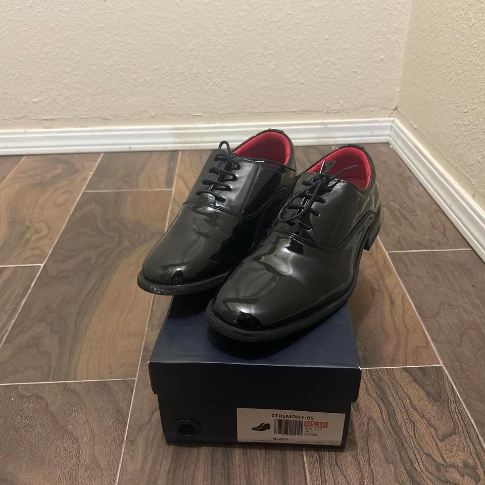 Black Bruno Marc Dress Shoes Fe53