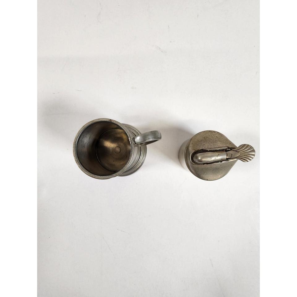 English Pewter Table Lighter Vintage F53a 8