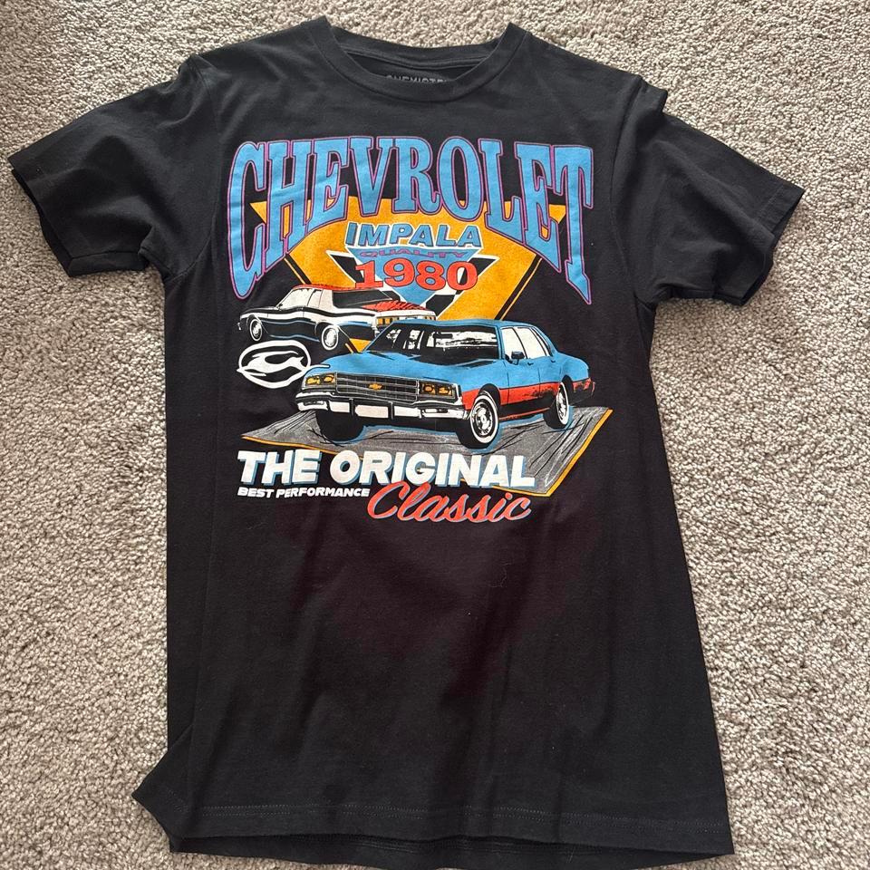 Mens Black Chevrolet Impala Shirt 1a45