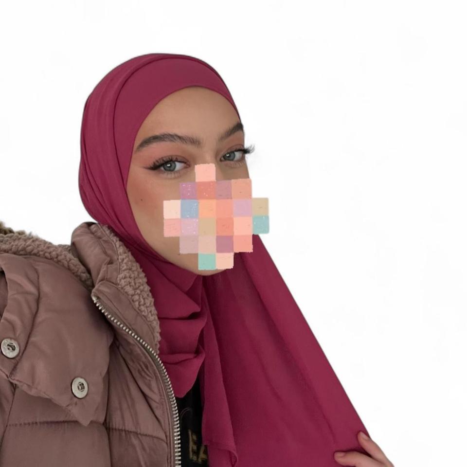 Veiled Collection Magenta Chiffon Hijab 6f0b