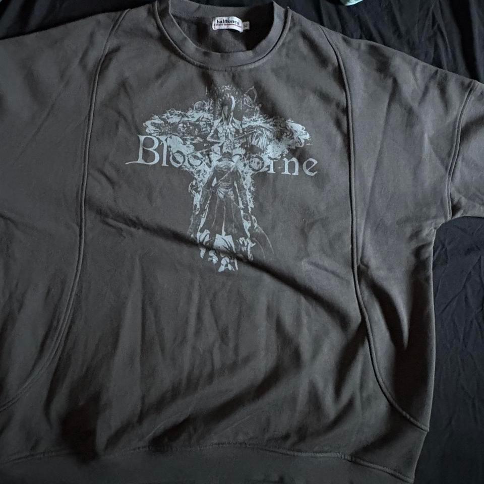 Bloodborne Black Boxy Crewneck Sweatshirt C76a 3