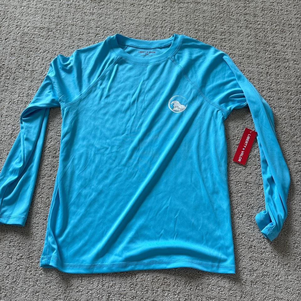 Blue Long Sleeve Swim Shirtrashguard 0b80