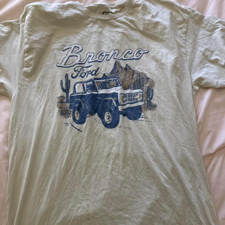 White And Blue Ford Bronco