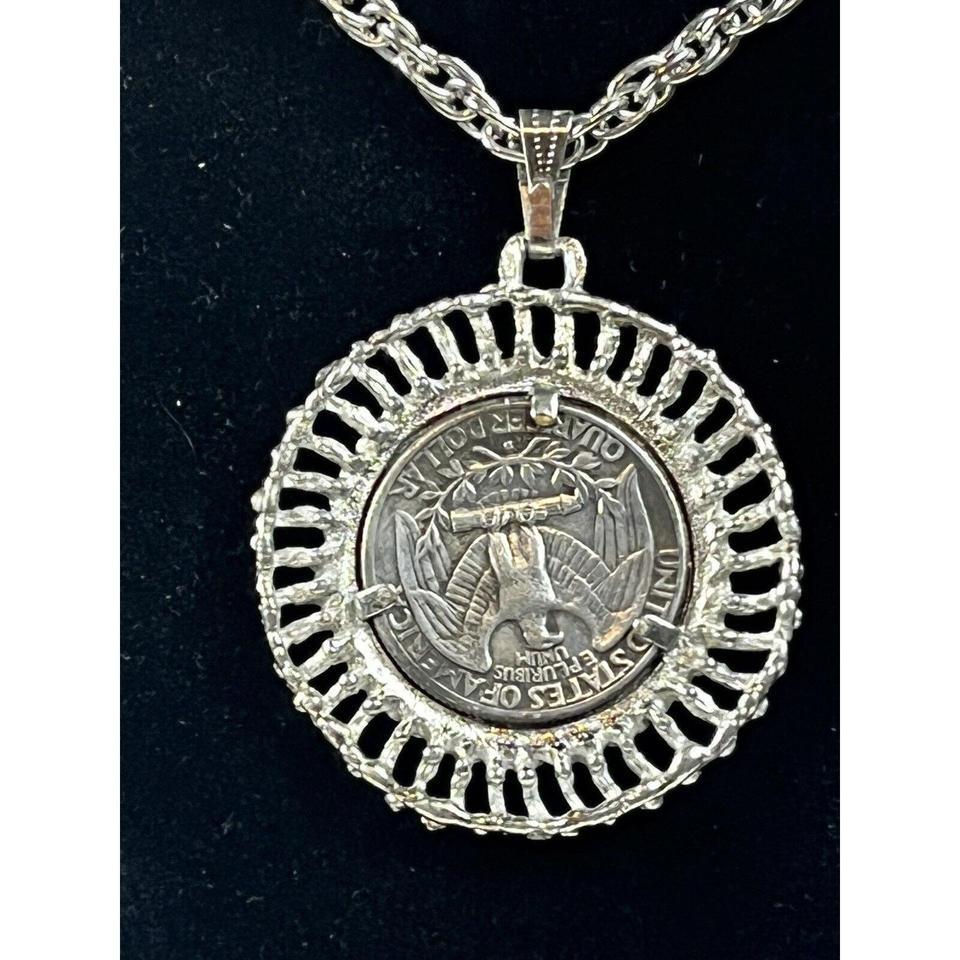 1951 Silver Quarter Pendant On 4