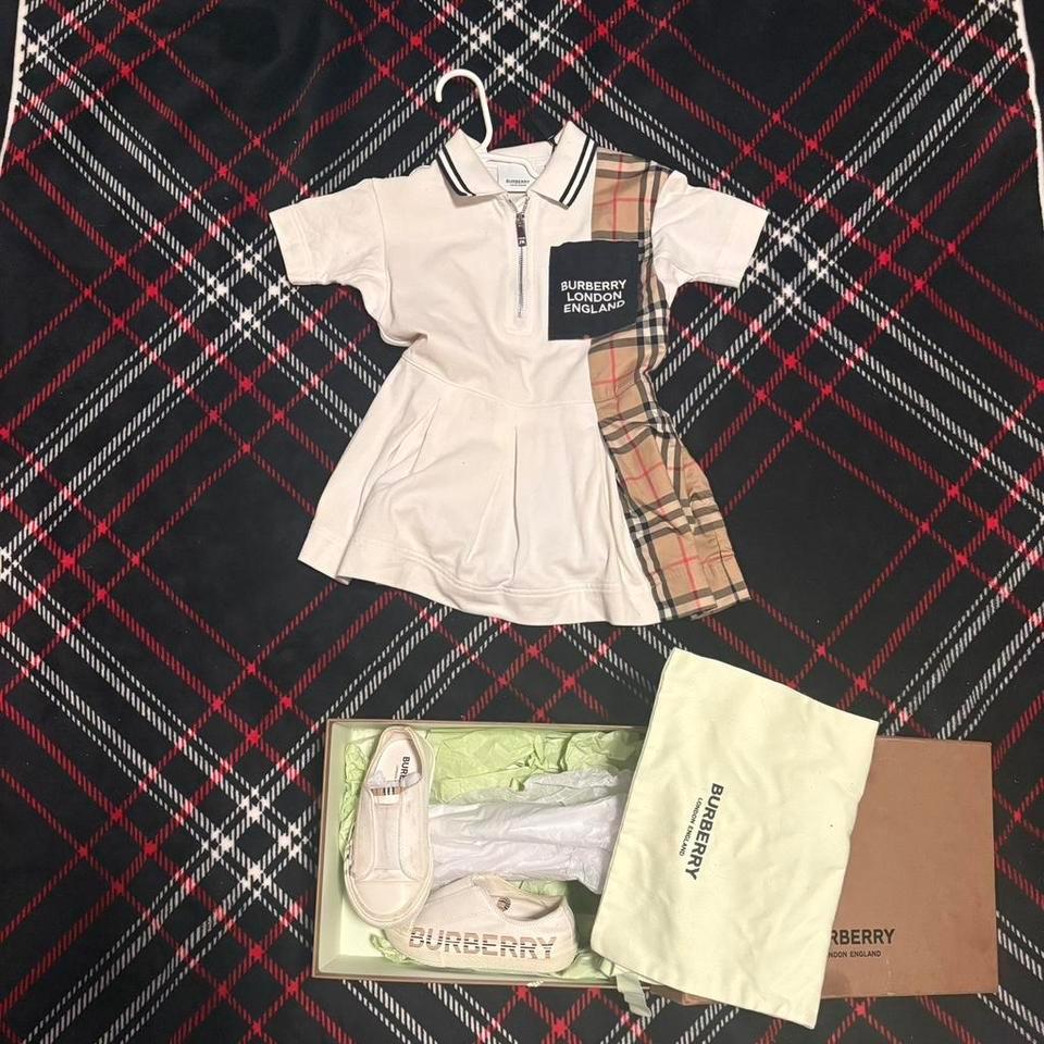 Burberry White Baby Polo Dress Ba74