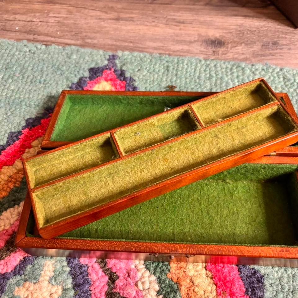 Vintage Wooden Box With A