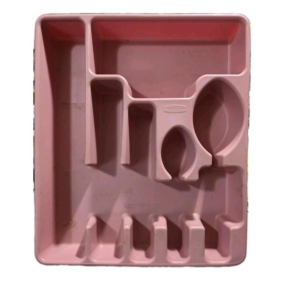 Vintage Rubbermaid Silverware Flatware Storage 98bc