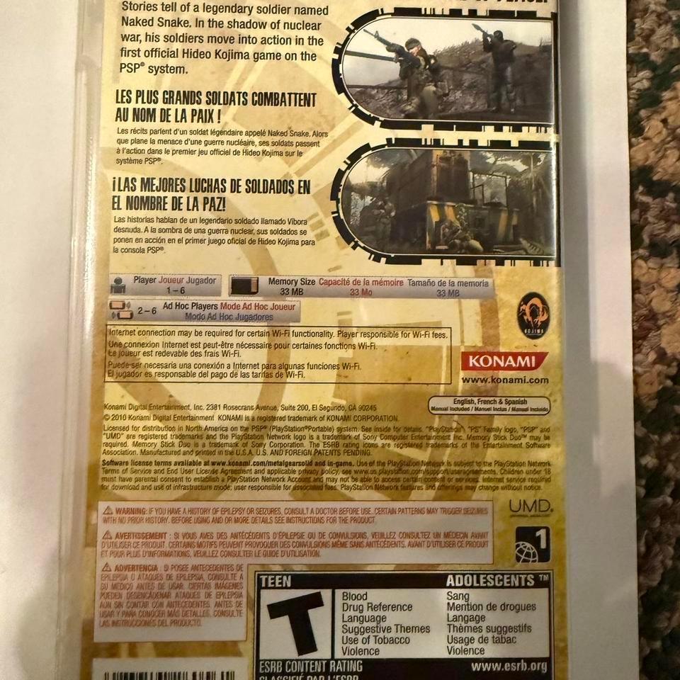 Metal Gear Solid Peace Walker 3a54 2