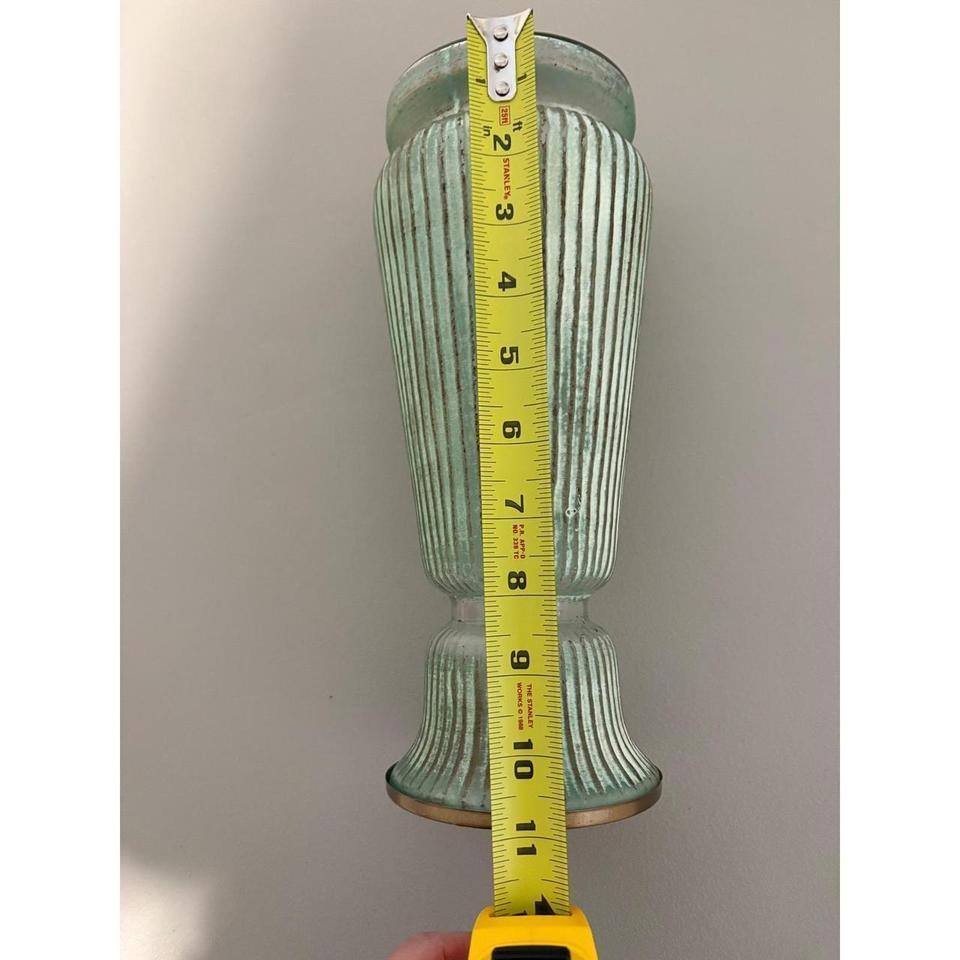 Pier 1 Ribbed Glass Vase D476 5