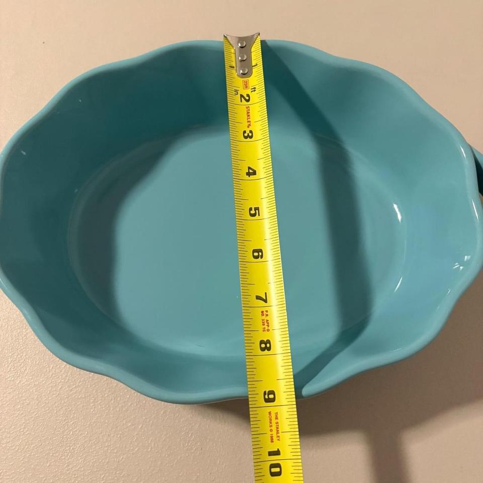 Gather Home Teal Scalloped Pie 49b2 4