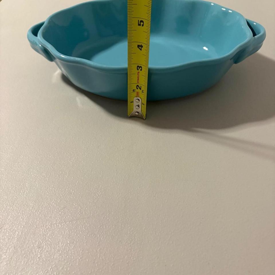 Gather Home Teal Scalloped Pie 49b2 6