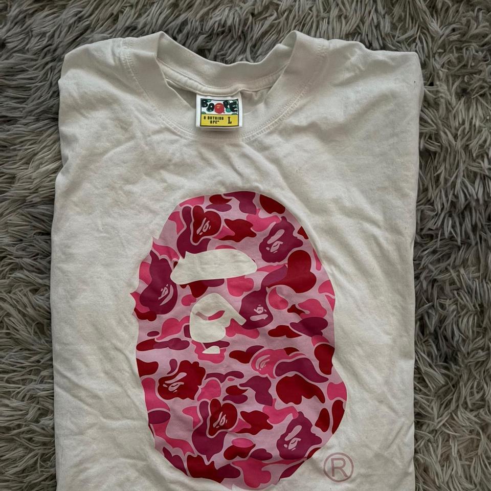 Bape Pink Camo Tee Size E8f2 2