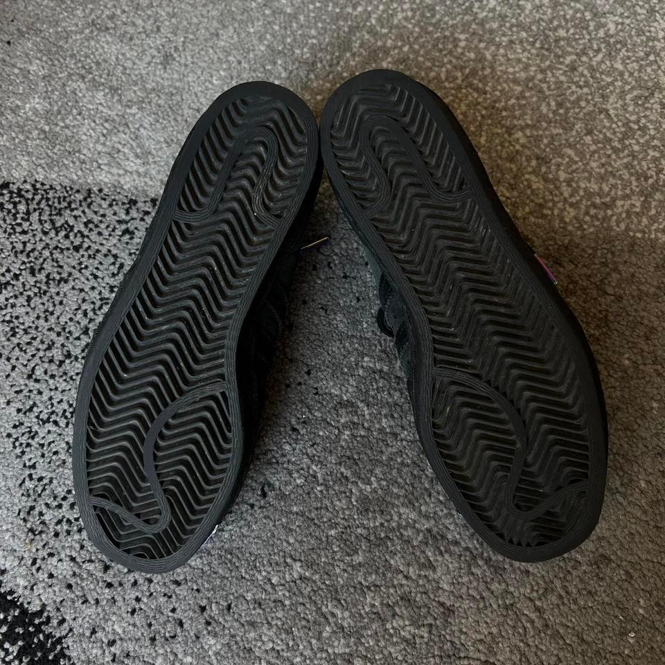 Black Suede Adidas With A 4