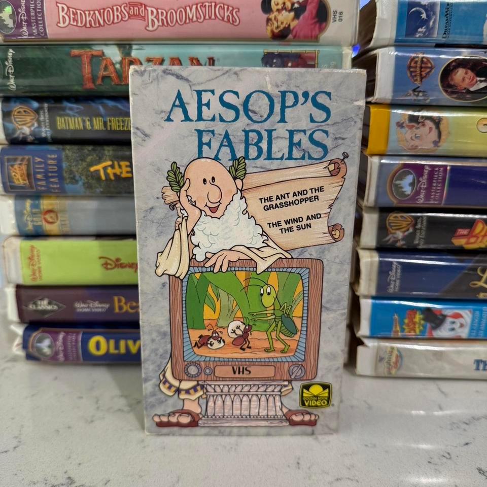 Aesops Fables Vhs Vhs Vintage Bed8