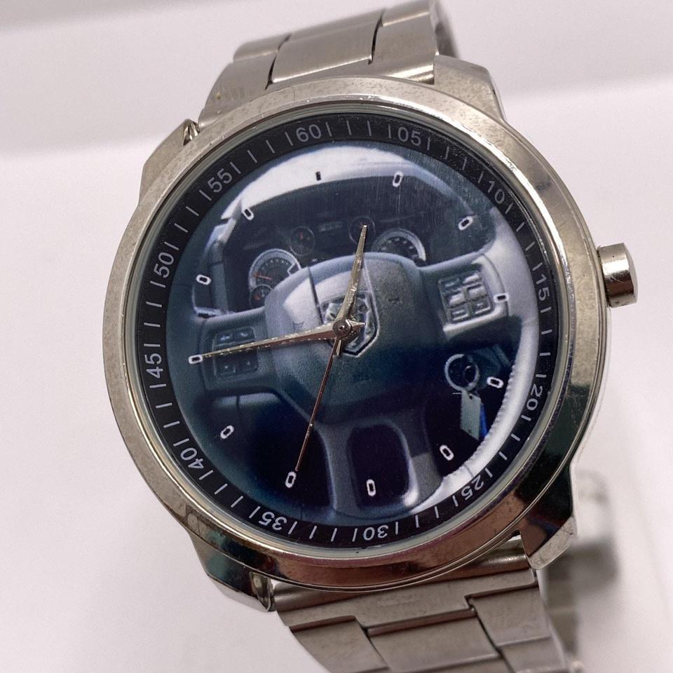 Mens Silver Truck Steering Wheel 8501