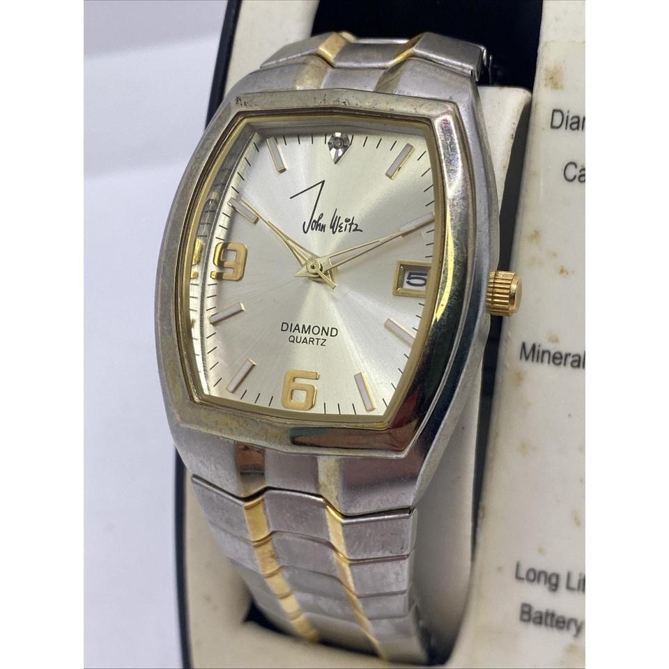 John Weitz Vintage Silver Gold A0dc