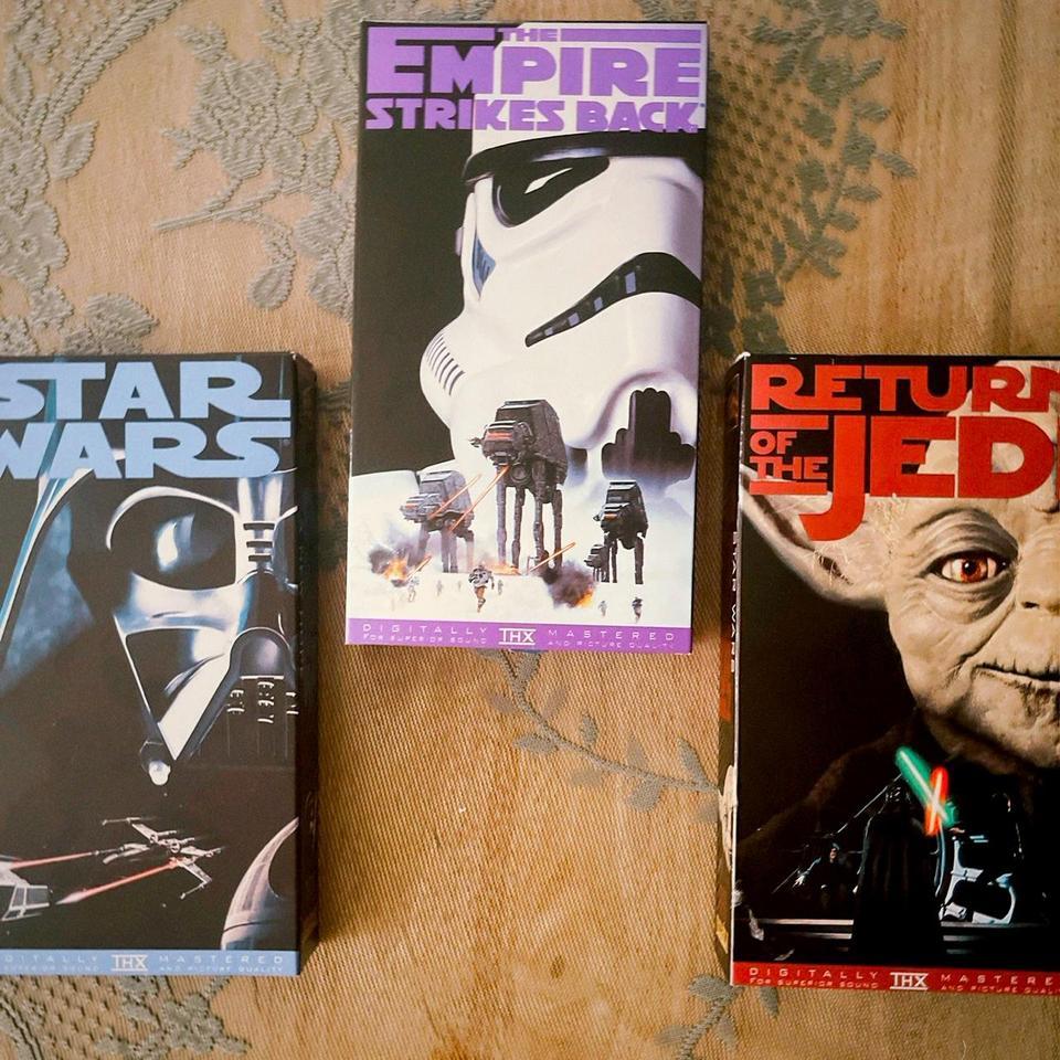 1980s Star Wars Vhs Trilogy